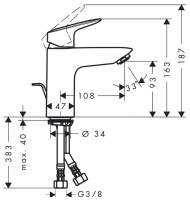 Смеситель Hansgrohe Logis 71103000