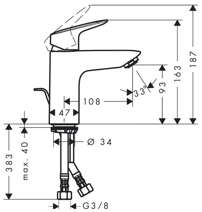 Смеситель Hansgrohe Logis 71103000