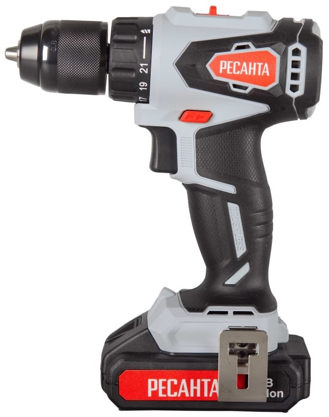 Дрель-шуруповерт Ресанта ДА-20-2ЛК-Б (с 2-мя АКБ, кейс) Дрель-шуруповерт Ресанта ДА-20-2ЛК-Б (с 2-мя АКБ, кейс)