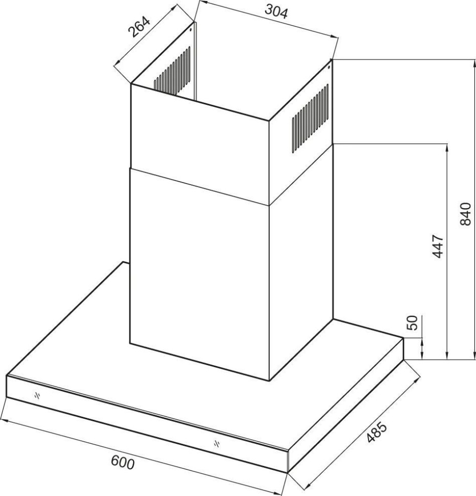 Вытяжка Krona Onyx 600 Glass S (черный) Вытяжка Krona Onyx 600 Glass S (черный)
