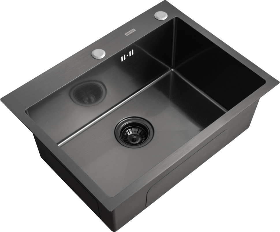 Кухонная мойка ARFEKA Eco AR 600*500 BLACK PVD NANO Кухонная мойка ARFEKA Eco AR 600*500 BLACK PVD NANO