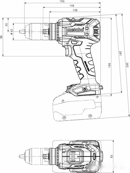Дрель-шуруповерт Metabo BS 18 LTX BL Q I 602359850 (без АКБ) Дрель-шуруповерт Metabo BS 18 LTX BL Q I 602359850 (без АКБ)