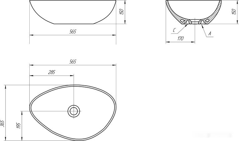 Умывальник Cersanit Moduo 55 Leaf 63571 Умывальник Cersanit Moduo 55 Leaf 63571