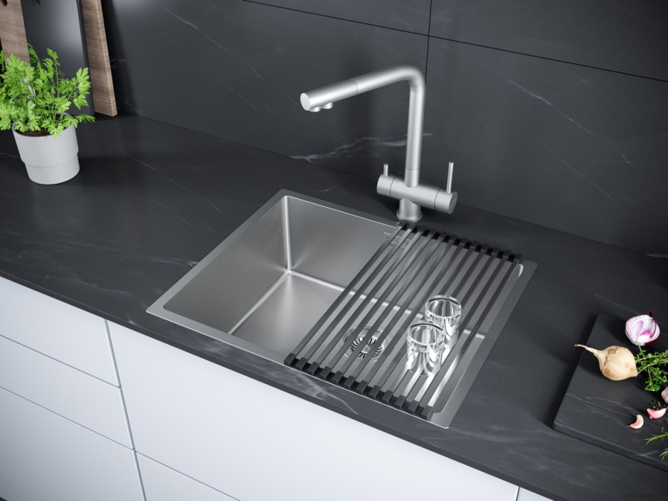 Кухонная мойка Paulmark PM215444-BS Кухонная мойка Paulmark PM215444-BS