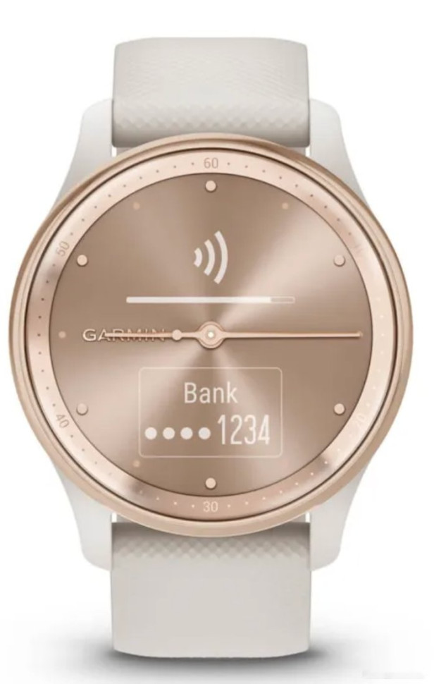 Гибридные умные часы Garmin Vivomove Trend (слоновая кость) Гибридные умные часы Garmin Vivomove Trend (слоновая кость)