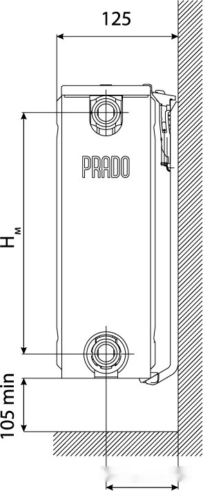 Радиатор Prado Universal тип 22 500x900