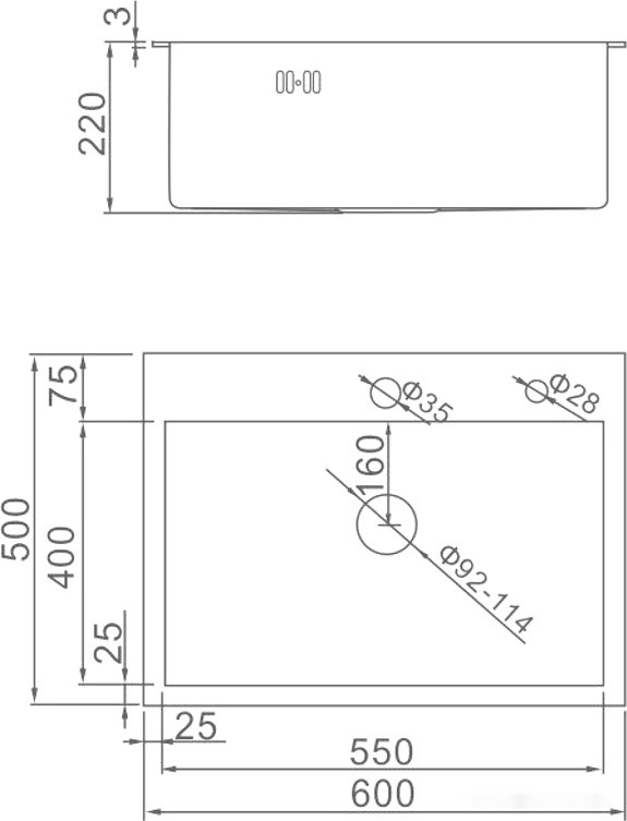 Кухонная мойка Gerhans K36050 (сатин) Кухонная мойка Gerhans K36050 (сатин)