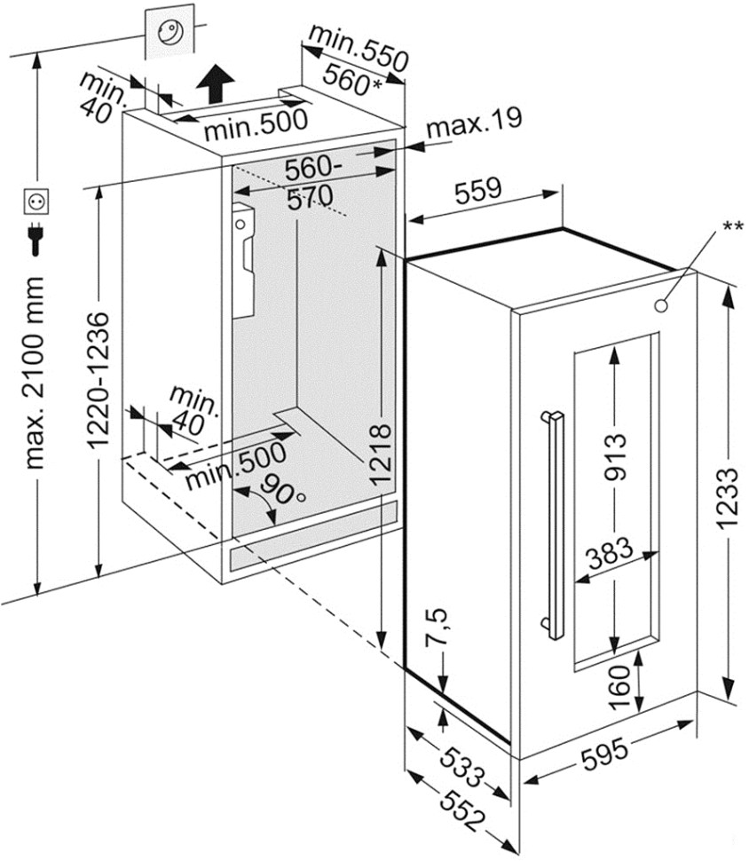 Винный шкаф Liebherr EWTdf 2353 Винный шкаф Liebherr EWTdf 2353