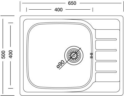 Кухонная мойка Kromevye EX 180