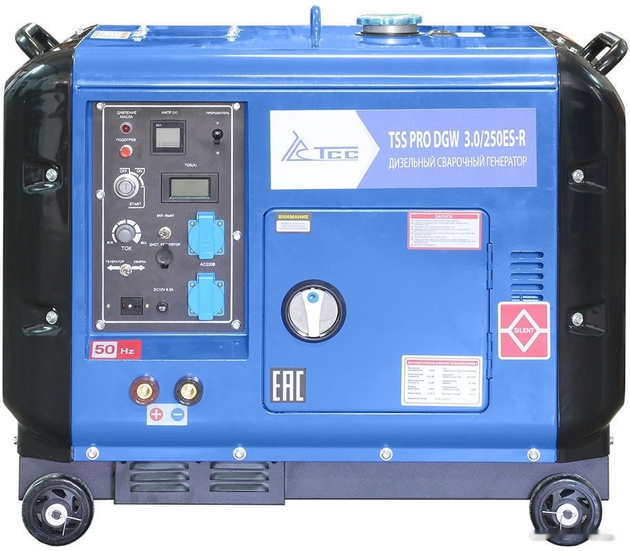 Генератор ТСС PRO DGW 3.0/250ES-R в кожухе