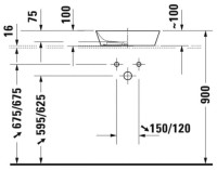 Умывальник Duravit Cape Cod 2340430000