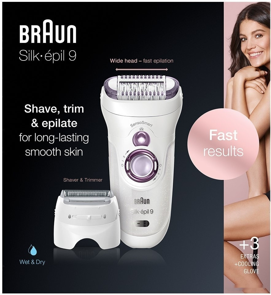 Эпилятор Braun Silk-epil 9 SensoSmart 9/710