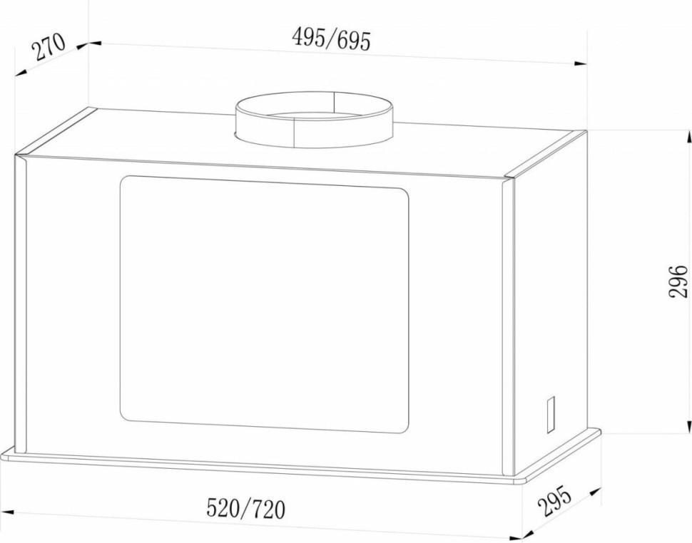 Вытяжка LEX GS Bloc GS 600 (серый) Вытяжка LEX GS Bloc GS 600 (серый)
