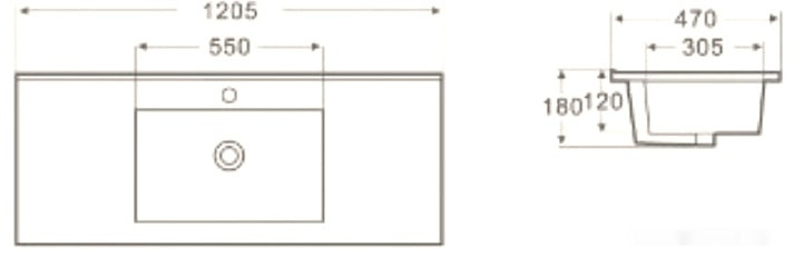 Умывальник Weltwasser Deilbach 7506-120
