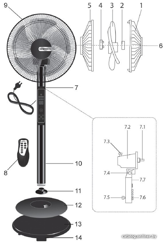 Вентилятор CENTEK CT-5019 Вентилятор CENTEK CT-5019