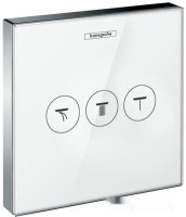 Смеситель Hansgrohe ShowerSelect Glass 15736400 (белый/хром)