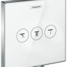 Смеситель Hansgrohe ShowerSelect Glass 15736400 (белый/хром)