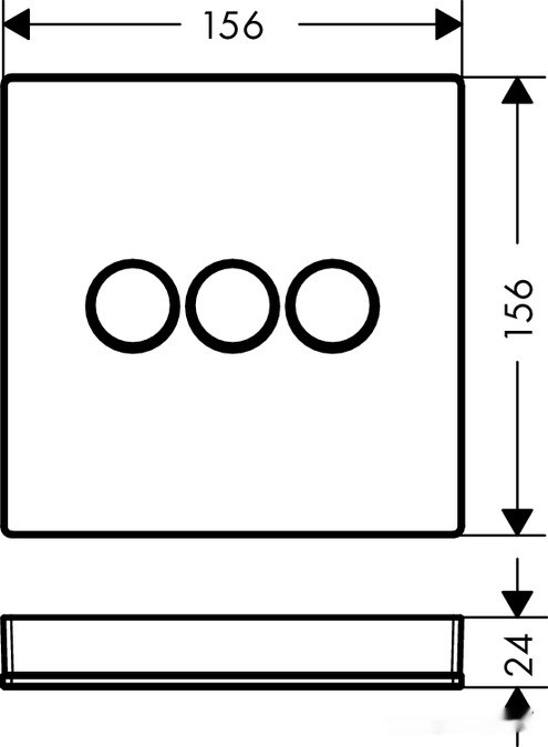Смеситель Hansgrohe ShowerSelect Glass 15736400 (белый/хром)