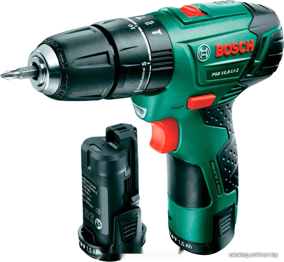 Ударная дрель-шуруповерт Bosch PSB 10.8 LI-2 0603983921 (с 2-мя АКБ) Ударная дрель-шуруповерт Bosch PSB 10.8 LI-2 0603983921 (с 2-мя АКБ)