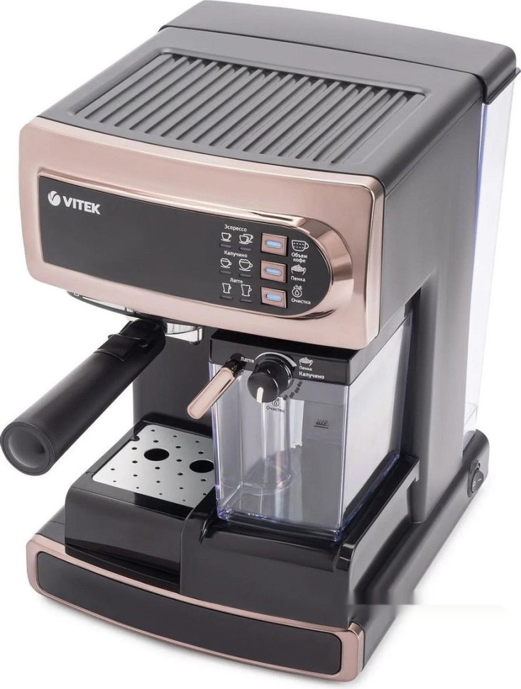 Рожковая кофеварка Vitek VT-1517 GD Рожковая кофеварка Vitek VT-1517 GD
