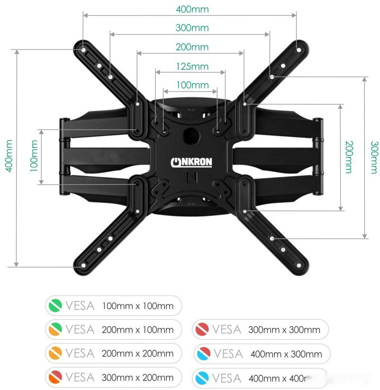 Кронштейн Onkron M5 (черный) Кронштейн Onkron M5 (черный)