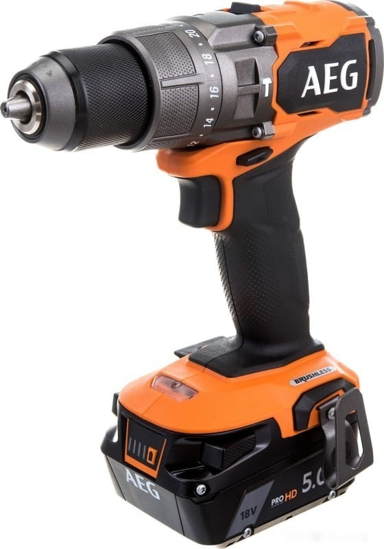 Ударная дрель-шуруповерт AEG Powertools BSB 18C3BL-502C 4935478939 (с 2-мя АКБ 5 Ач, кейс)