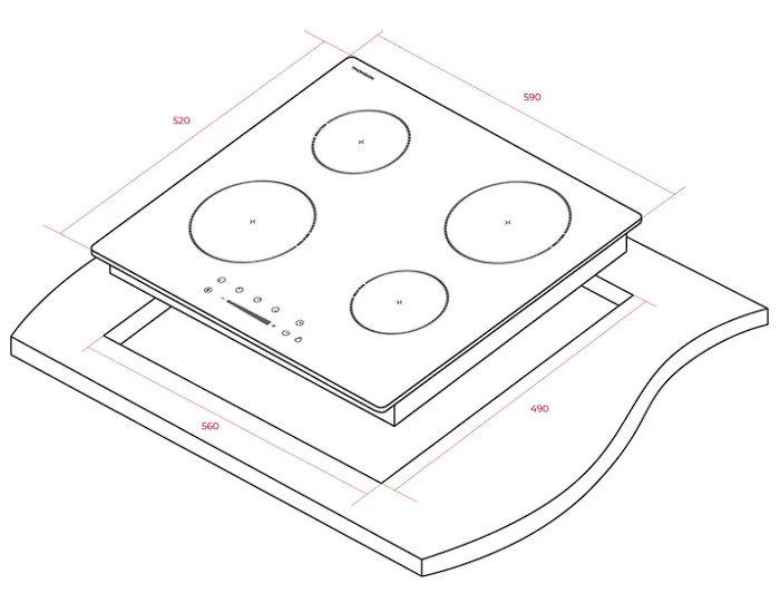 Варочная панель Thomson HI20-4N06 Варочная панель Thomson HI20-4N06