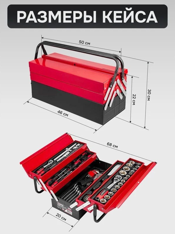 Универсальный набор инструментов ForceKraft FK-4087C (61965) Универсальный набор инструментов ForceKraft FK-4087C (61965)