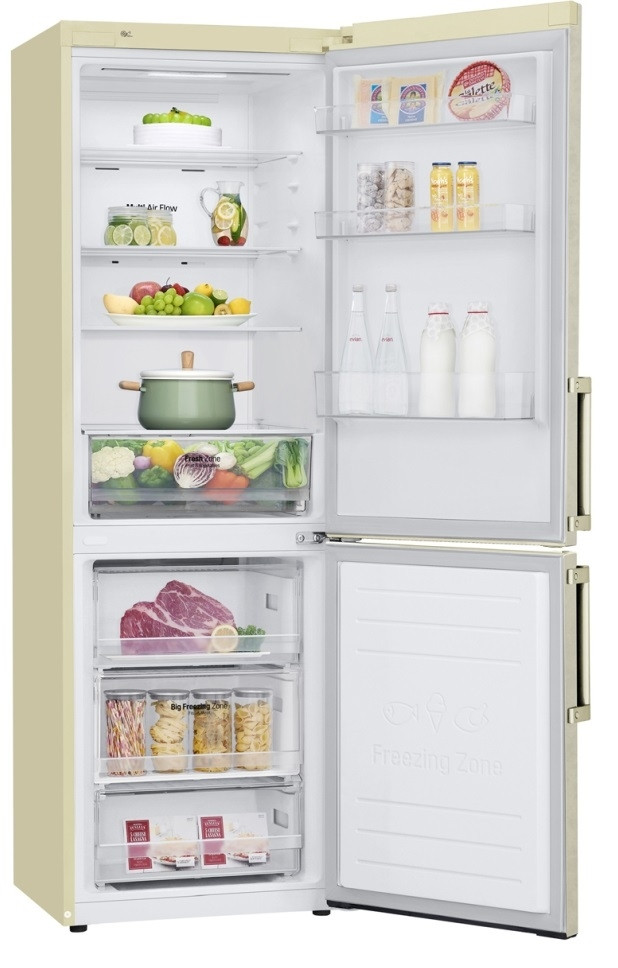 Холодильник с нижней морозильной камерой LG GA-B459MESL