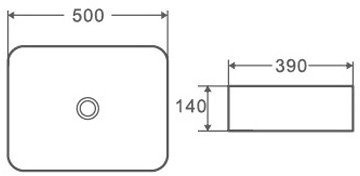 Умывальник D&K Berlin DT1431316 (белый)