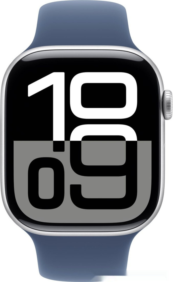 Умные часы Apple Watch Series 10 46 мм (алюминиевый корпус, серебристый/синий, спортивный силиконовый ремешок M/L) Умные часы Apple Watch Series 10 46 мм (алюминиевый корпус, серебристый/синий, спортивный силиконовый ремешок M/L)