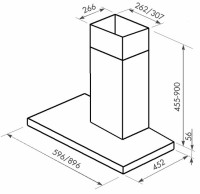 Вытяжка ZorG Technology Stels 750 90 IX+BK GLASS