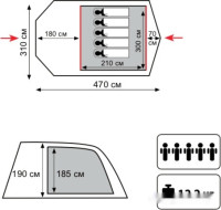 Палатка Tramp Baltic Wave 5 v2