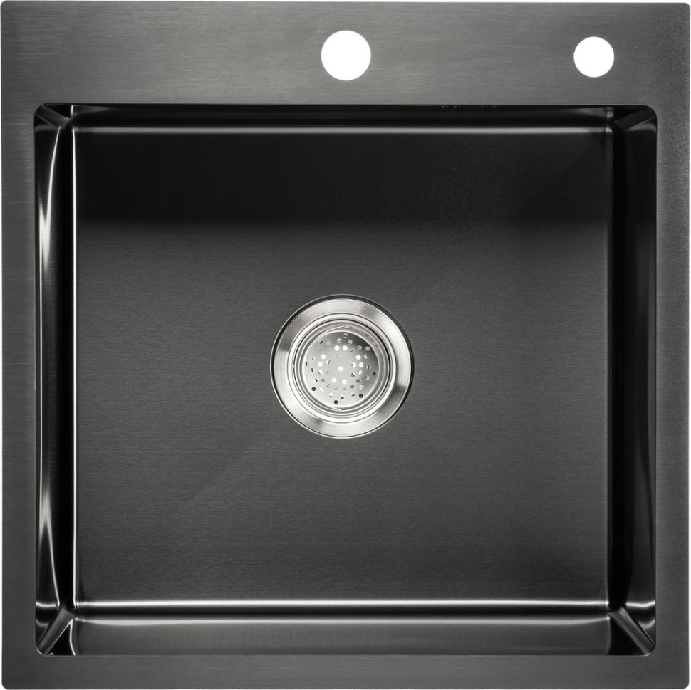 Кухонная мойка Saniteco 5050 PVD (с сифоном, дозатором и коландером) Кухонная мойка Saniteco 5050 PVD (с сифоном, дозатором и коландером)