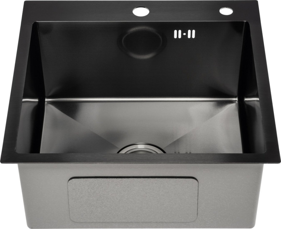 Кухонная мойка Saniteco 5050 PVD (с сифоном, дозатором и коландером) Кухонная мойка Saniteco 5050 PVD (с сифоном, дозатором и коландером)