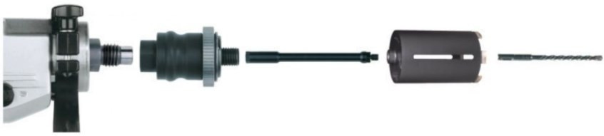 Буровая коронка Milwaukee DCH 150 - 52 mm M16 4932352628 Буровая коронка Milwaukee DCH 150 - 52 mm M16 4932352628