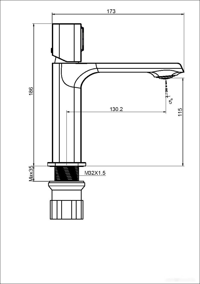 Смеситель Maxonor Pure Life PL1089-9 Смеситель Maxonor Pure Life PL1089-9