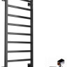 Полотенцесушитель Ростела Экспи Квадро V30 1/2" 8 перекладин 40x100 см (черный) Полотенцесушитель Ростела Экспи Квадро V30 1/2" 8 перекладин 40x100 см (черный)
