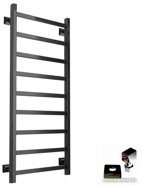 Полотенцесушитель Ростела Экспи Квадро V30 1/2" 8 перекладин 40x100 см (черный) Полотенцесушитель Ростела Экспи Квадро V30 1/2" 8 перекладин 40x100 см (черный)