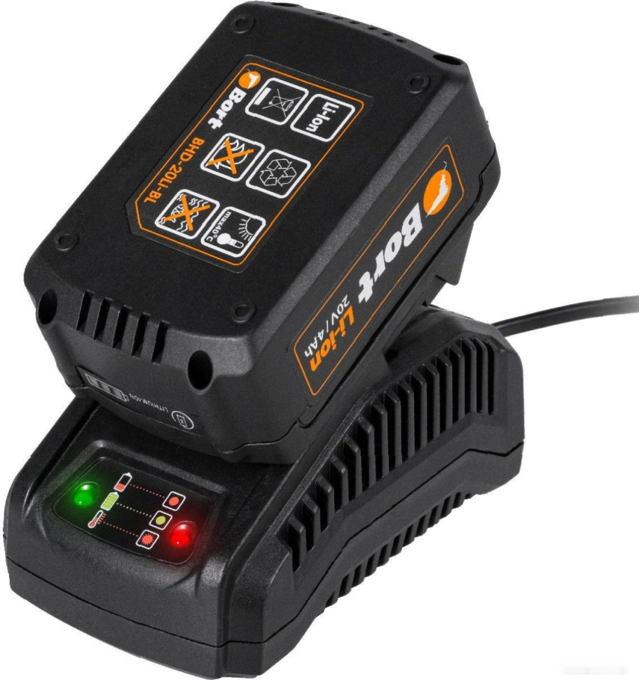 Перфоратор BORT BHD-20LI-BL (с 2-мя АКБ, кейс) Перфоратор BORT BHD-20LI-BL (с 2-мя АКБ, кейс)