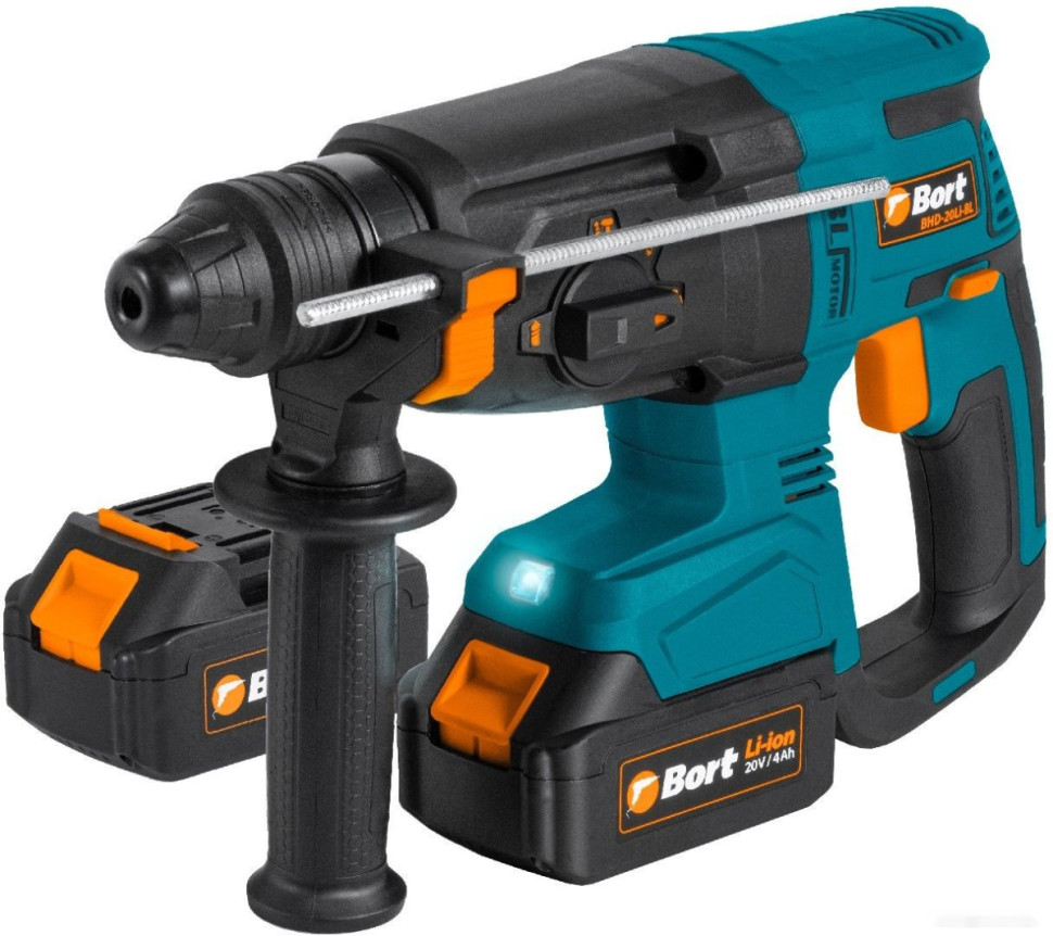 Перфоратор BORT BHD-20LI-BL (с 2-мя АКБ, кейс) Перфоратор BORT BHD-20LI-BL (с 2-мя АКБ, кейс)