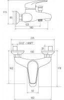 Смеситель Ravak Neo NO 022.00/150