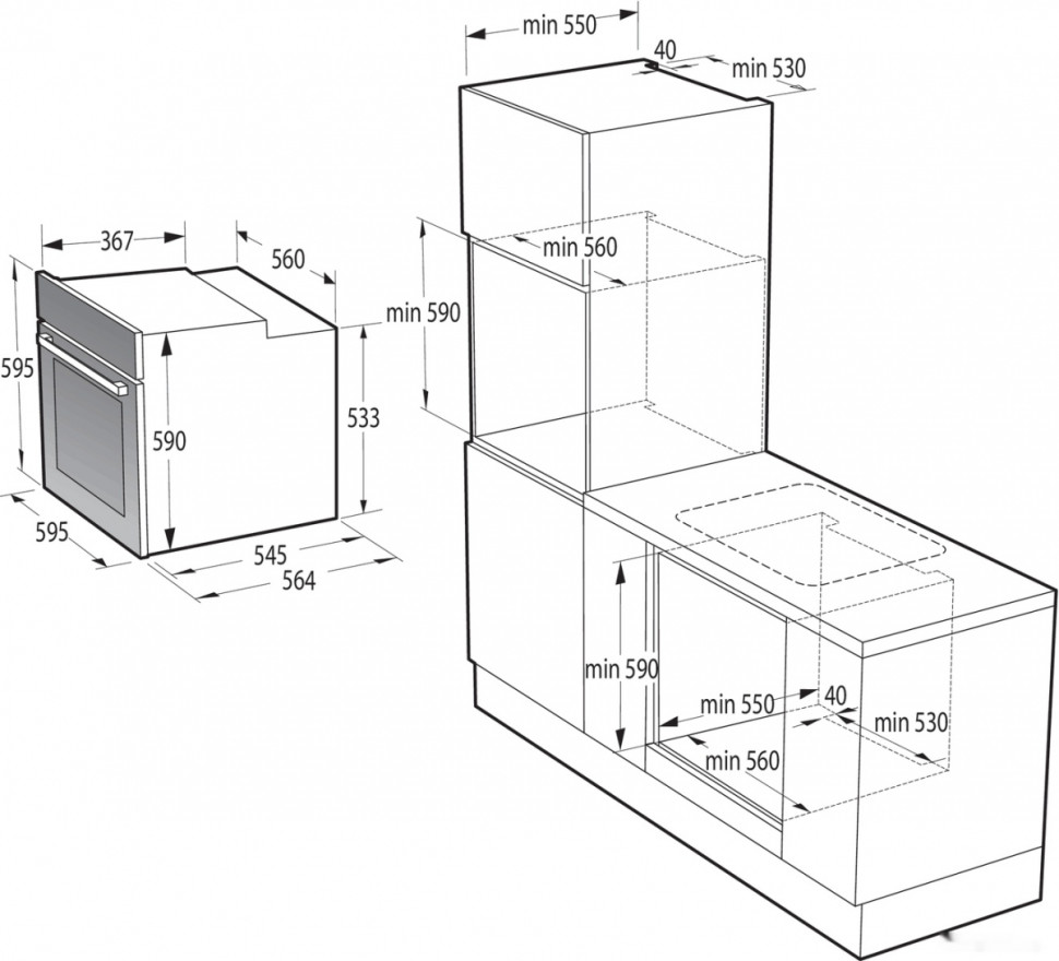 Духовой шкаф Gorenje BO6735E05B