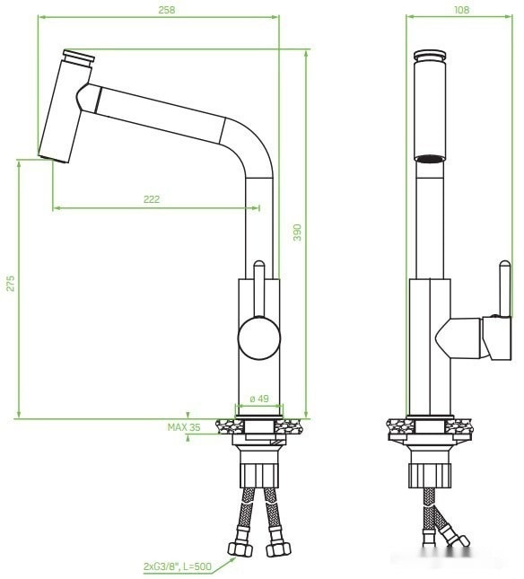 Смеситель Laveo Toro BAX 069D