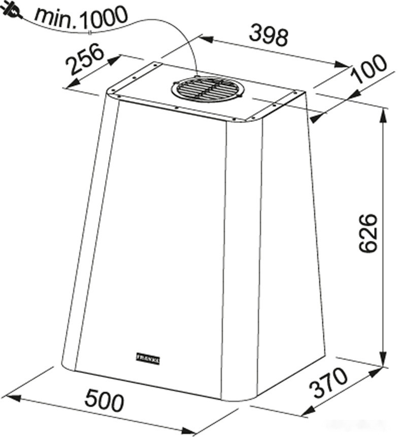 Вытяжка Franke Smart Deco FSMD 508 BK 335.0528.006