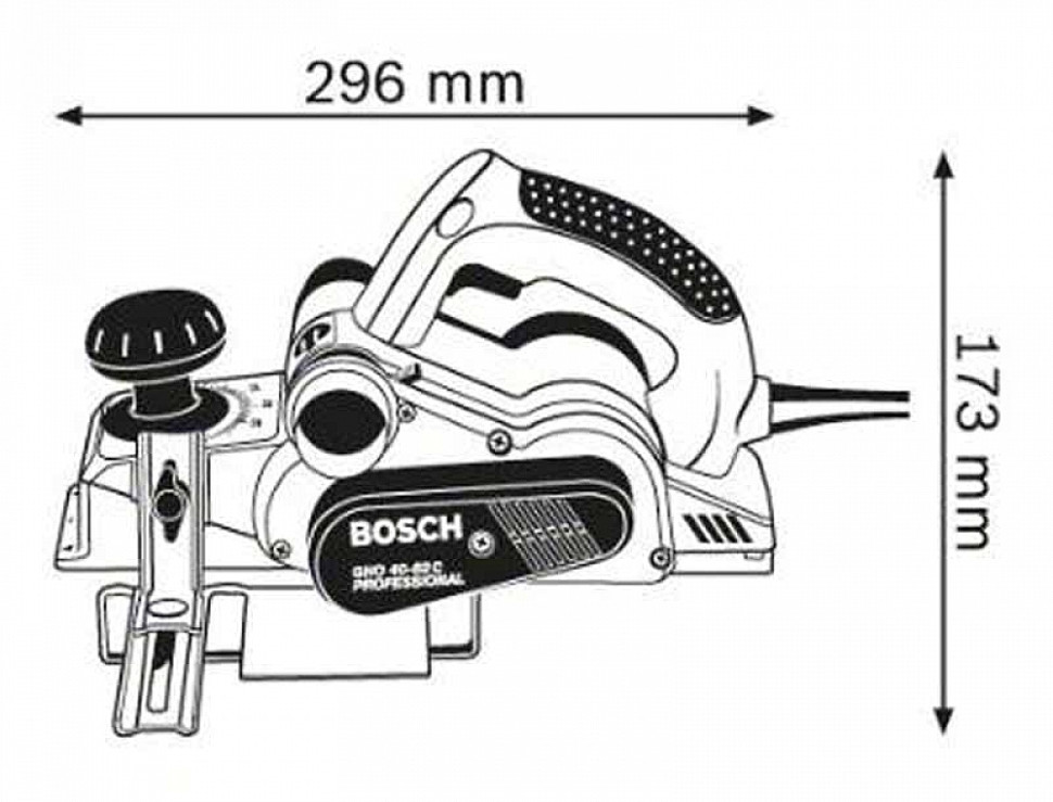 Электрорубанок Bosch GHO 40-82 C Professional (060159A760)