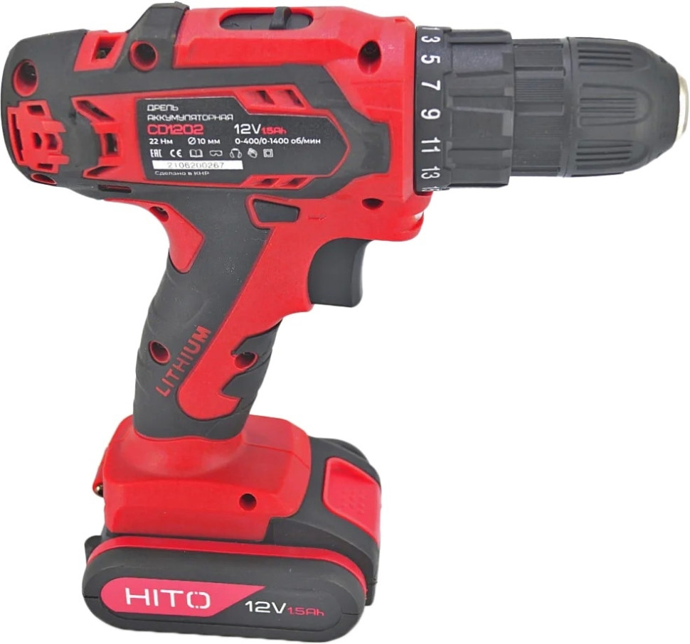 Дрель-шуруповерт HITO CD1202 (с 2-мя АКБ) Дрель-шуруповерт HITO CD1202 (с 2-мя АКБ)