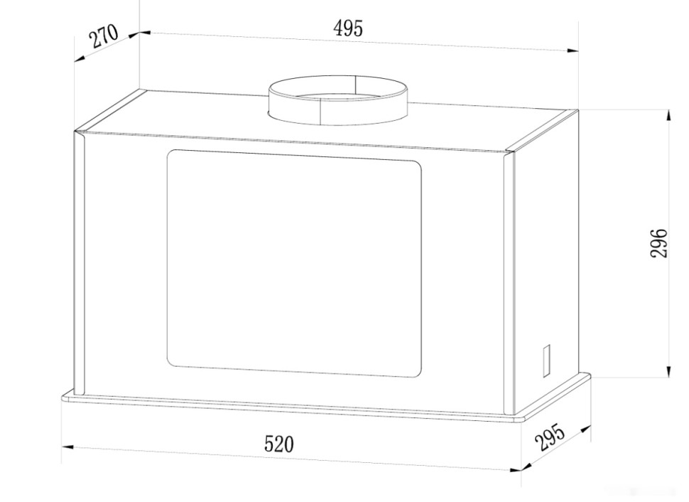 Вытяжка Weissgauff Quadra 606 Black Вытяжка Weissgauff Quadra 606 Black