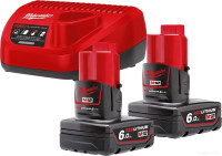 Аккумулятор для инструмента Milwaukee M12 M12NRG-602 4933451903 (2 x 12В/6 Ач + 12В)