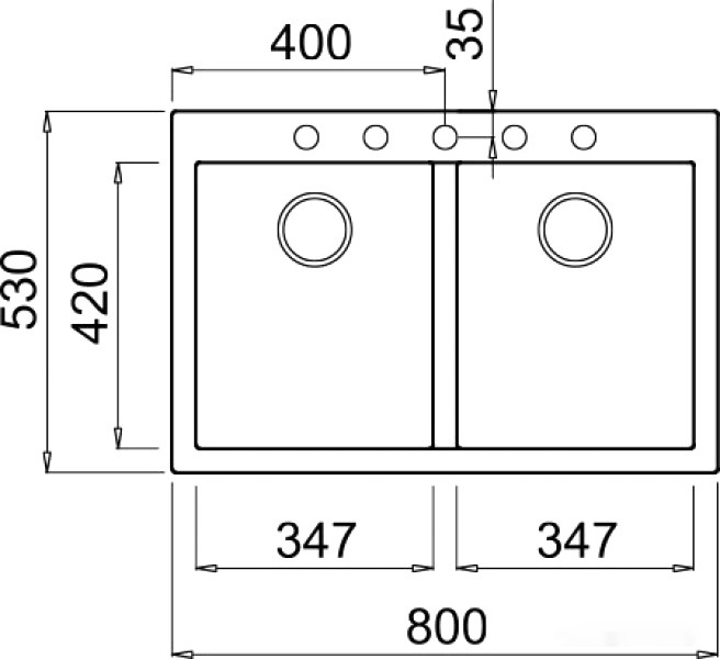 Кухонная мойка Elleci Quadra 340 G68 Bianco